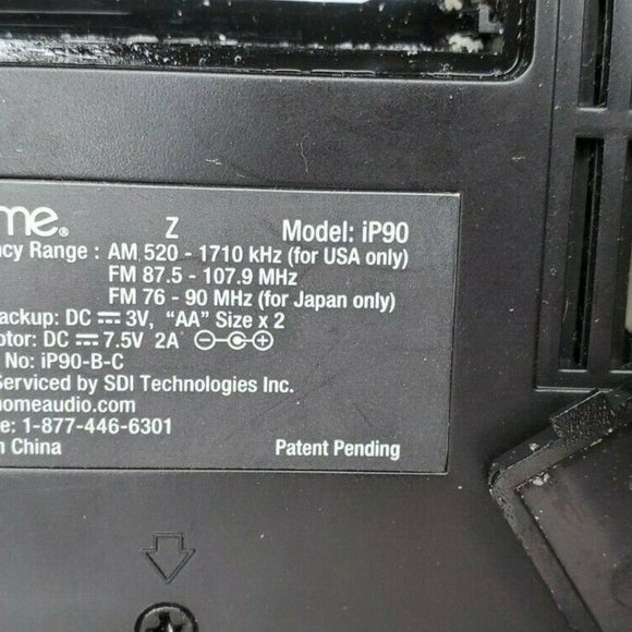 iHome Model Ip90 am/FM alarm Clock Radio - Picture 8 of 11